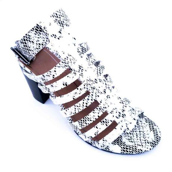 NEW Vionic Sami Snakeskin Print Sandal Heel Gladiator Orthotic Comfort Shoe 7.5 - Picture 3 of 5